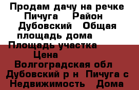 Продам дачу на речке Пичуга. › Район ­ Дубовский › Общая площадь дома ­ 30 › Площадь участка ­ 600 › Цена ­ 500 000 - Волгоградская обл., Дубовский р-н, Пичуга с. Недвижимость » Дома, коттеджи, дачи продажа   